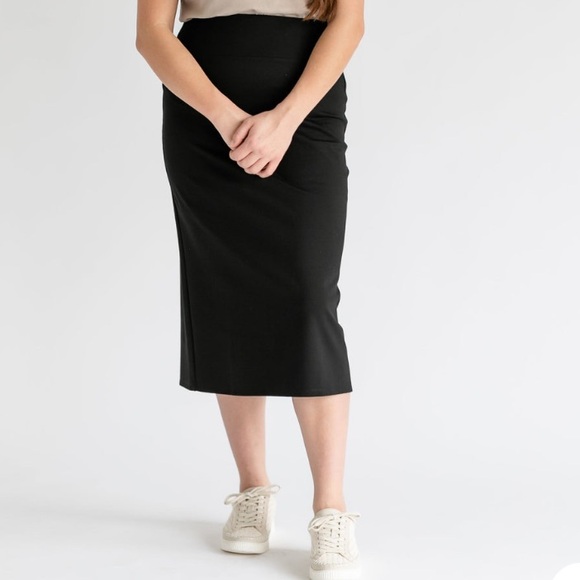 Inherit Clothing Co Quinn 31” Midi Skirt Size Small Black - Picture 3 of 3